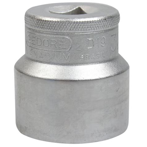 Soquete Estriado Curto 32mm Encaixe 1 2Pol GEDORE D19 32MM