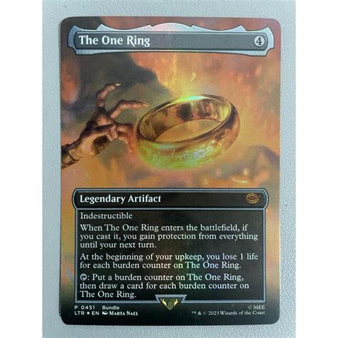 Mtgthe Lord Of The Rings Ltr M0451 The One Ring Bundle Foil