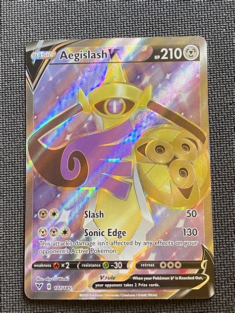 Mavin Aegislash V Swsh Vivid Voltage Ultra Rare Full