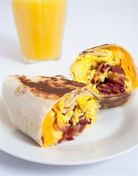 Bacon Egg And Cheese Breakfast Wrap Eggs Cheese Breakfast Bacon Egg