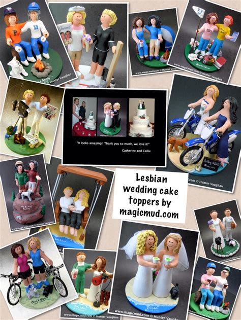 Gay Rainbow Flag Wedding Cake Topper Same Sex Wedding Cake Topper Gay Wedding Figurine
