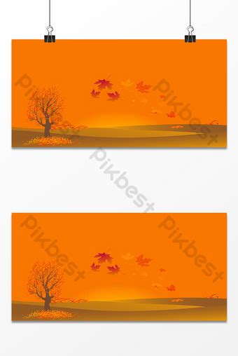 Yellow Maple Leaf Border Background Design Backgrounds | PSD Free ...