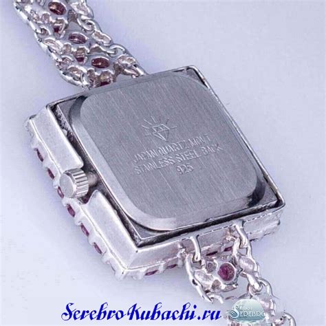 Часы серебряные с рубинами.925* Низкая цена 20000 руб!