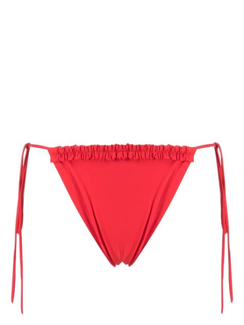 Buy Magda Butrym Ruffle Detail Bikini Briefs Red At 50 Off Editorialist