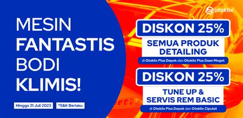 Diskon 25 Tune Up Servis Rem Detailing