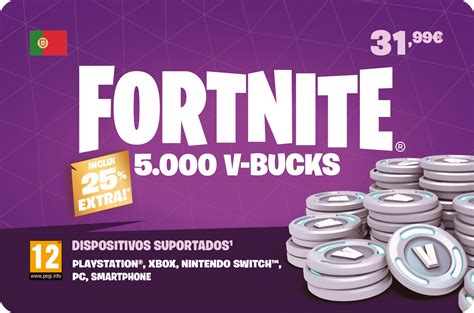 Fortnite 5000 V Bucks Código Digital Startselect