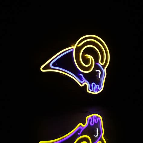 Los Angeles Rams Neon Like Flex Led Sign Multi Color Birthday T