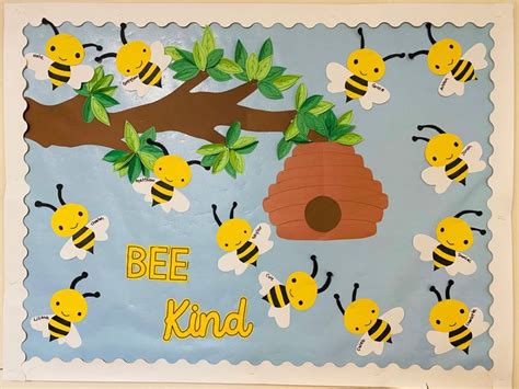 Spring Bulletin Board Bee Themed Classroom Bee Classroom Bee Classroom Decor