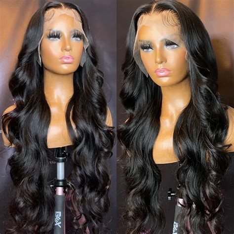 Perruque Lace Frontal Wig 360 brésilienne naturelle cheveux humains