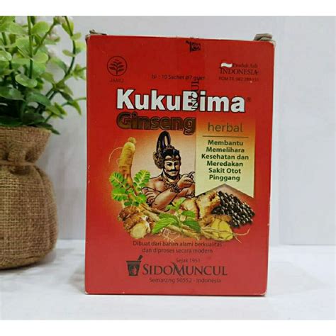 Jual Jamu Kuku Bima Ginseng Sidomuncul Isi Sachet Shopee Indonesia