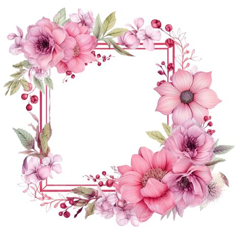 Linda Moldura Rosa Floral Png Flor Floral Rosa Png Imagem Para