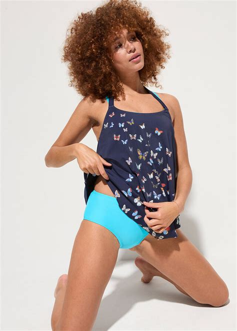 Tankini biustonosz bikini 3 części z poliamidu z recyklingu cena 79 99 zł sklep bonprix