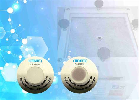 Chlorine Dioxide Filter Breakthrough Indicator Sticker Btis