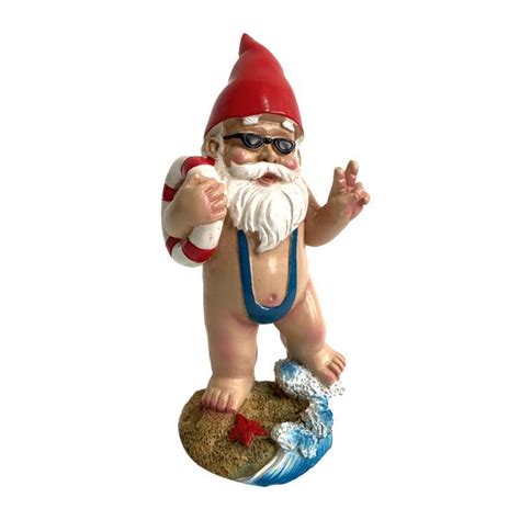 Promo Novel Garden Gnome Statue Naked Goblin Gnome Lawn Ornaments Decorations 15cm Diskon 23 Di