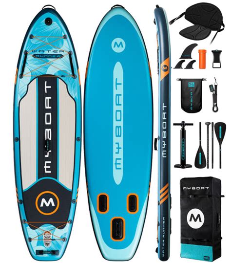 Надувной сапборд MYBOAT WATER RUNNER BLUE PRO 10'6" 320-89-15cm ...