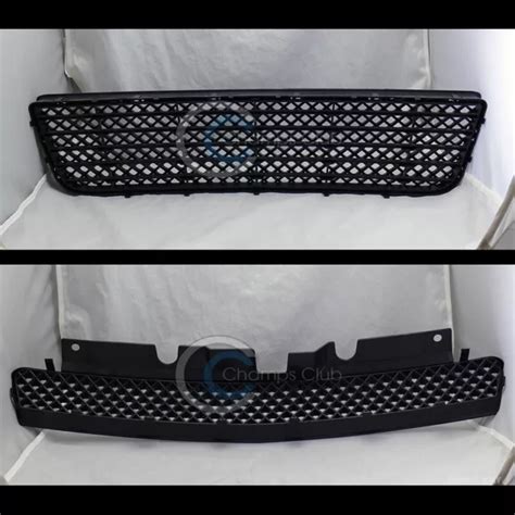 Black Mesh Front Upper Lower Bumper Grille For Chevy Impala