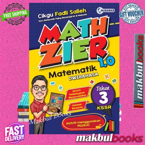 Mathzier Matematik Dwibahasa Tahun Kssr Nusamas Shopee Malaysia