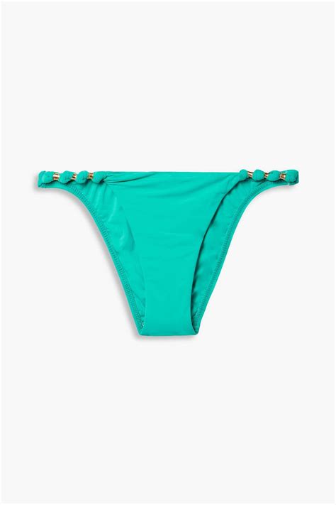 VIX PAULA HERMANNY Tulum Paula Embellished Low Rise Bikini Briefs THE OUTNET