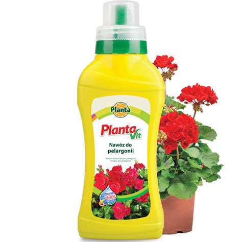 Nawóz płynny Planta Vit 1L DO PELARGONII 24garden pl Nawozy do kwiatów