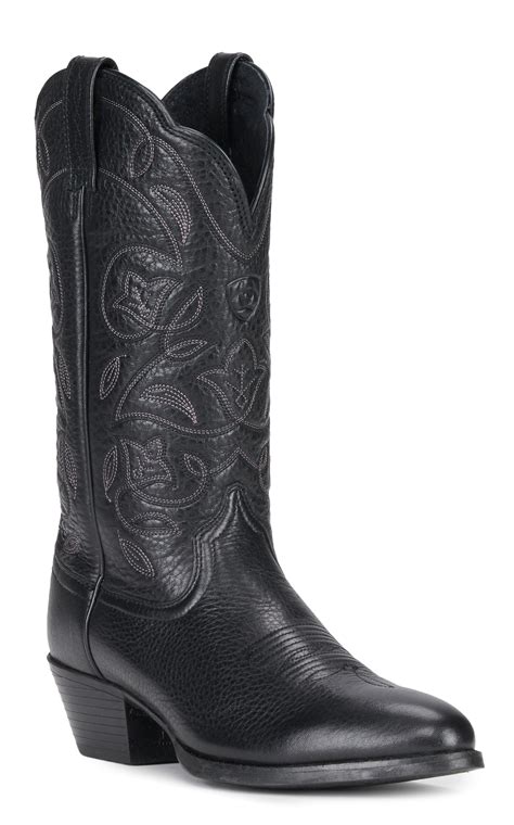 Ariat Women's Heritage Black R-Toe Cowboy Boots | Cavender's