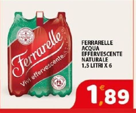 Offerta Ferrarelle Acqua Effervescente Naturale Litri X Nel