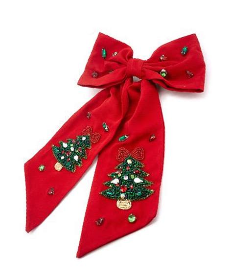 pink christmas tree bow 2