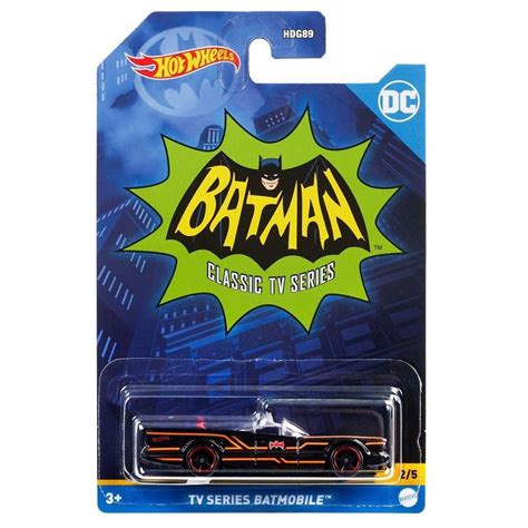 Carrinho Hot Wheels Tv Series Batmobile Mattel Preto E Laranja Carrinho De Brinquedo