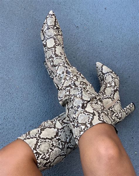 Currently Trending: Snakeskin Boots - Sparkles and Shoes