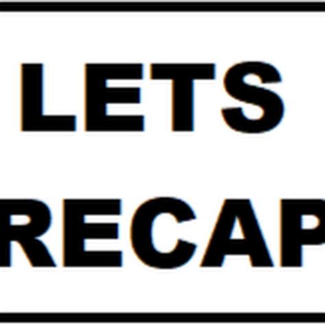 lets recap youtube