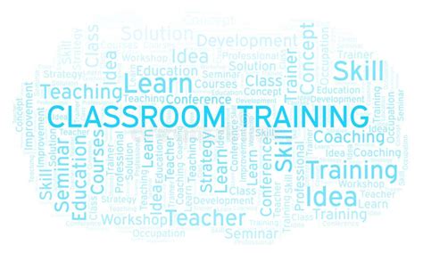 Classroom Training Word Cloud Stock Illustration Illustration Of