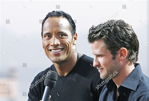 actor dwayne johnson aka rock editorial stock photo stock image