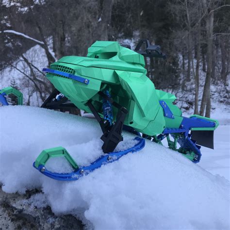 3d Printable Skeeride Rc Snowmobile By Build It Better