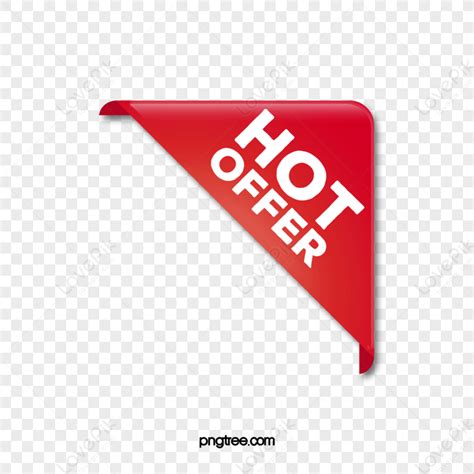 Red Triangle Hot Sale Promotion Label Special Price Tag Discounted
