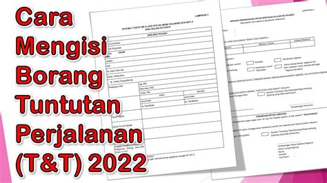 Cara Mengisi Borang Tuntutan Elaun Perjalanan Dalam Negeri Tandt 2022