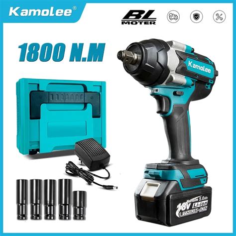 Kamolee Batterie Lithium Ion Pour Makita DTW700 1800 N M Torque