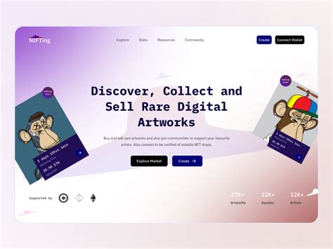 Nifting Landing Page By Rasheedat Usman On Dribbble