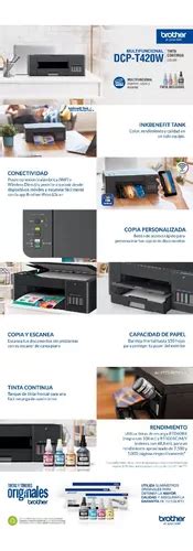 Impresora Multifuncional Brother Dcp T W Inkbenefit Tank En Venta En