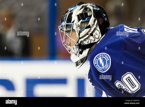 Tampa Florida Usa 27th Mar 2014 Tampa Bay Lightning Goalie Ben