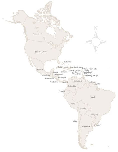 Costa Rica Y Estados Unidos Mapa America Latina America Del Sur