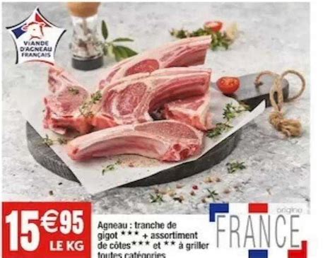 Promo Agneau Gigot En Tranche Griller Chez Carrefour Icatalogue Fr