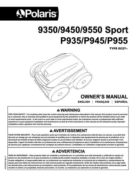 Polaris 9550 Repair Manual