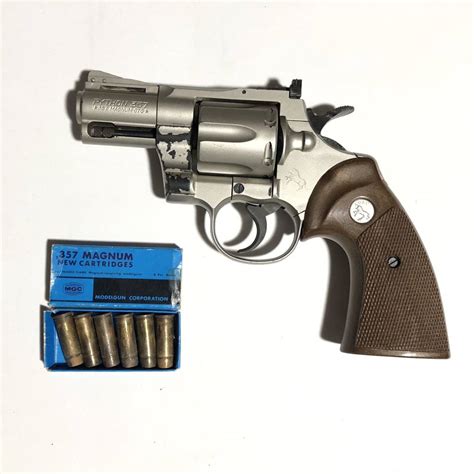 【傷や汚れあり】mgc Python 357 Magnum コルトパイソン357マグナム Spg刻印 樹脂製モデルガン シルバーの落札情報