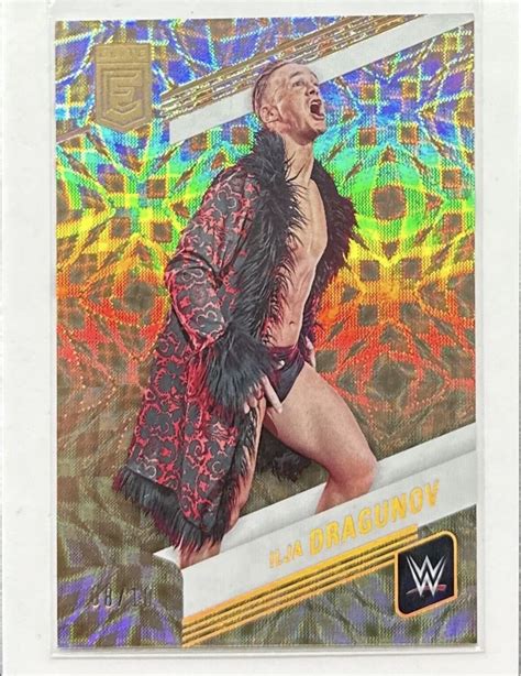 Panini Donruss Elite Wwe Ilja Dragunov Gold Parallel Ebay