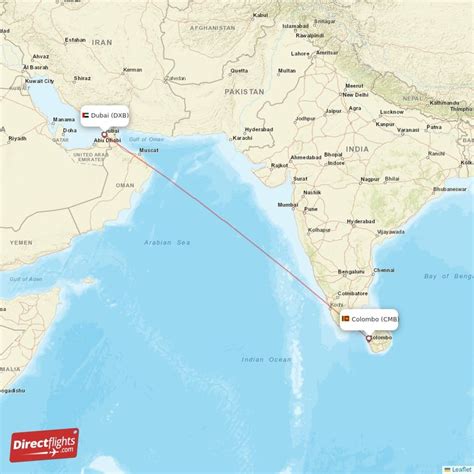 Direct Flights From Dubai To Colombo DXB To CMB Non Stop