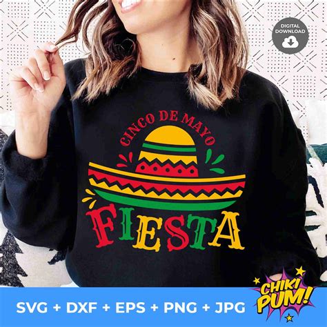 Cinco De Mayo Fiesta SVG Mexican Hat Party T Shirt Design SVG Cut Files