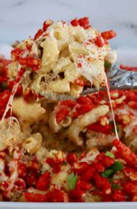 Super Creamy Mac And Cheese With Flamin Hot Cheetos Slice Of Jess