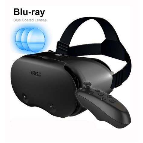 VRG Pro X7แว่น VR หมวกกันน็อคเสมือนจริงปกป้องดวงตาสีฟ้าใช้ได้กับ ...