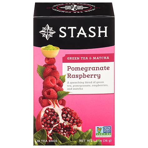 Stash Pomegranate Raspberry Green Tea With Matcha 18 Tea Bags Tea