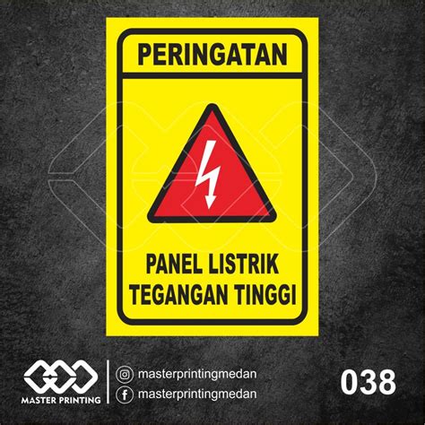 Jual Stiker Peringatan Panel Listrik Tegangan Tinggi Sticker