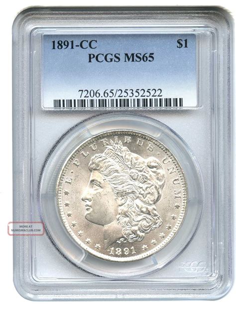 1891 Cc 1 Pcgs Ms65 Morgan Silver Dollar